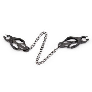 Ohmama Fetish-Cleme pentru Sfârcuri Japoneze cu Lanț Negru-Metal 13 Ohmama Fetish-Cleme pentru Sfârcuri Japoneze cu Lanț Negru-Metal - imagine 5