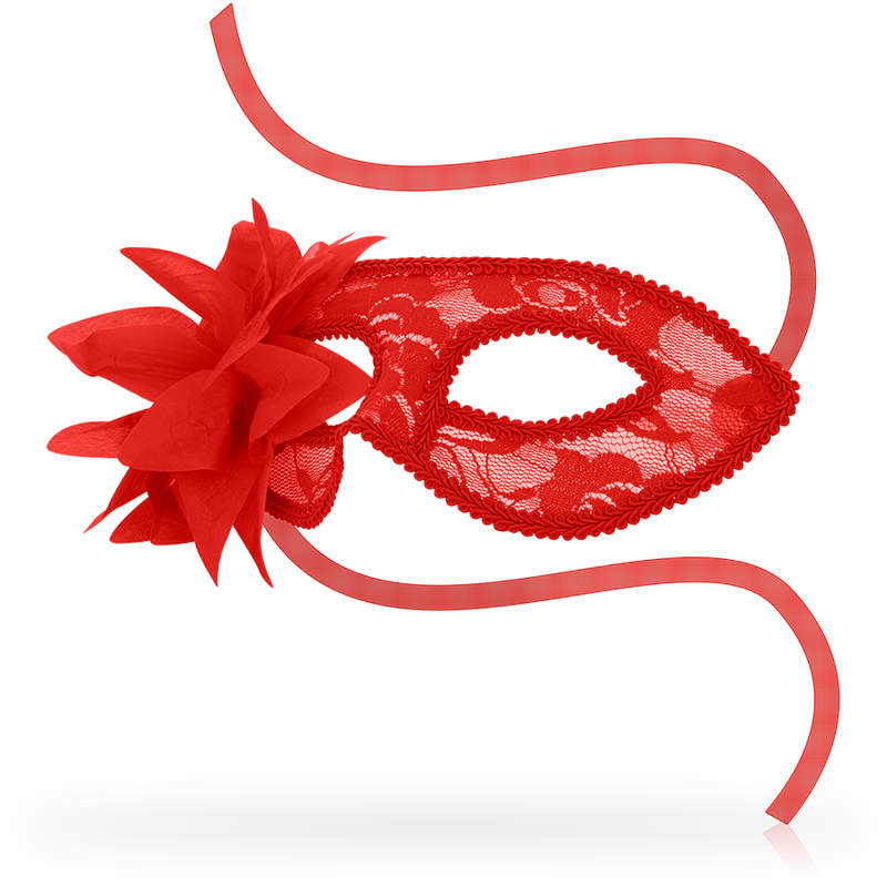 Ohmama Masks-Masca Venețiană cu Dantelă și Floare Roșie 2 img 113920 d1e4cc22791417c79582e718c48af4a3 1