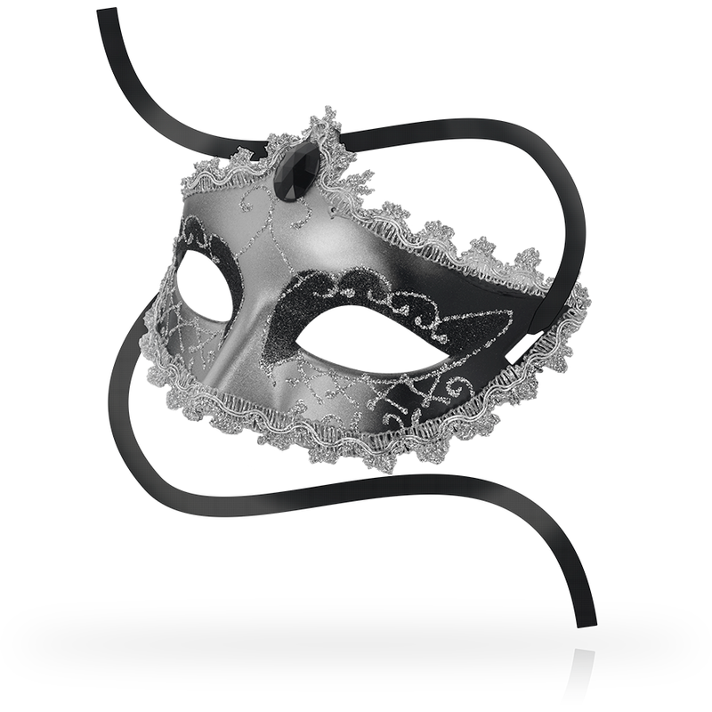 Ohmama Masks-Mască Venetiană Black Diamond Gri 2 img 113927 20c8aad496180baf072c3859ce21dd90 1