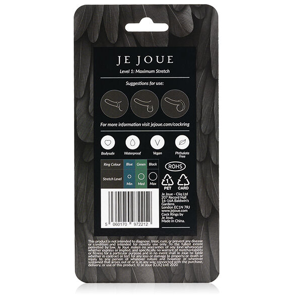 Je Joue-Maximum Stretch Inel pentru Penis din Silicon - Negru 5 Je Joue-Maximum Stretch Inel pentru Penis din Silicon - Negru · Inele & Mansoane Penis (imaginea 5)