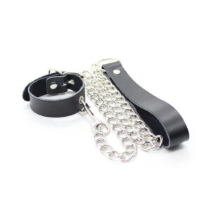 Ohmama Fetish-Colier Penis si Curea din Piele cu Lanț Metalic 10 Ohmama Fetish-Colier Penis si Curea din Piele cu Lanț Metalic - imagine 5