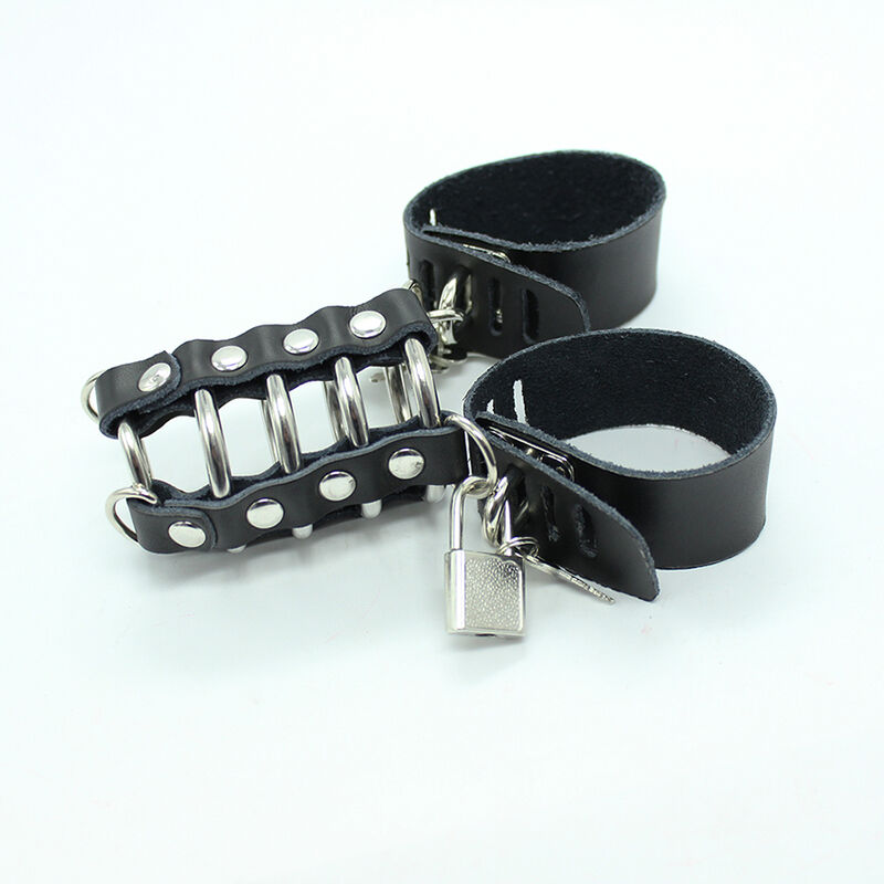 Ohmama Fetish-Cușcă pentru Penis cu Inele Metalice și Curele 4 img 114132 c8876d3d6cddc315678f4430413756e7 1