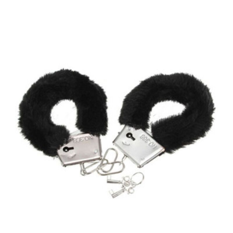 Diablo Picante-Cătușe Pufoase Pleasure Negre 1 img 114289 67805b36606b4d35517f28cbe191d3b4 1