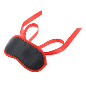 Ohmama Masks-Masca Fetish Neagră cu Margini Roșii - imagine 6