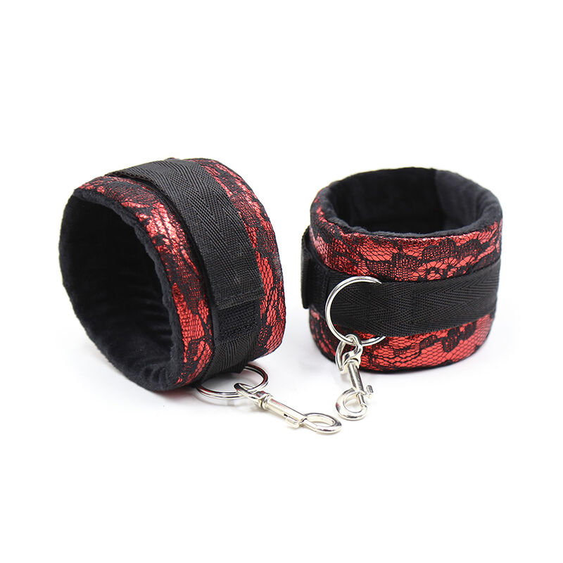 Ohmama Fetish-Cătușe din Catifea cu Bandă din Nylon-PVC 1 img 114538 72100e1c725ae70fcdbcabad290ddbe5 1