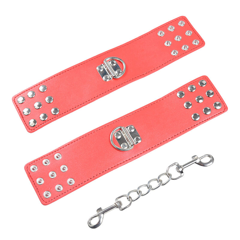 Ohmama Fetish-Cătușe Roșii cu Închidere Snap-Metal 2 img 114546 a8f4b30deee0573394dd00a061086461 1
