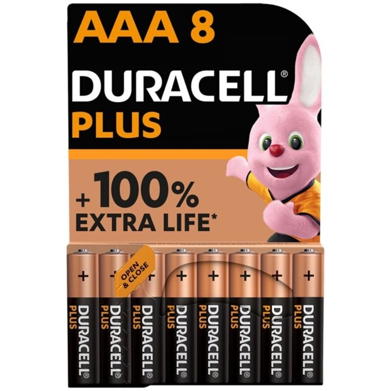Duracell-Plus Power-100 Baterii Alkaline Aaa LR03, 8 Bucăți 1 img 115537 5d06f489829a1b884635dc6588df8f7c 1