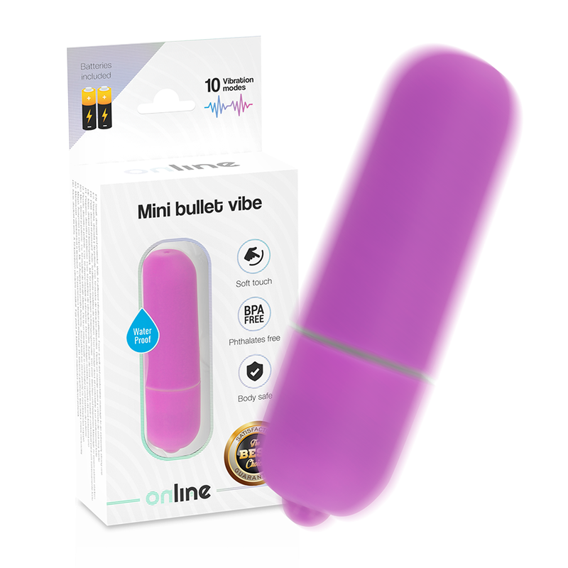 Online-Mini Bullet Vibe Violet-ABS, 10 Trepte, Waterproof 4 img 115696 7f6633cf9ab4871230241026bbd0224f 1
