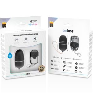 Online-Ou Vibrator cu Telecomandă M, Negru-ABS, 10 Trepte - imagine 4