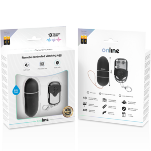 Online-Ou Vibrator cu Telecomandă L Negru-ABS, 10 Trepte - imagine 4