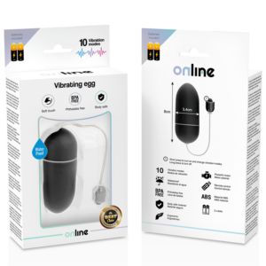 Online-Ou Vibrator Rezistent la Apă Negru-Silicon, 10 Trepte 7 Online-Ou Vibrator Rezistent la Apă Negru-Silicon, 10 Trepte - imagine 3