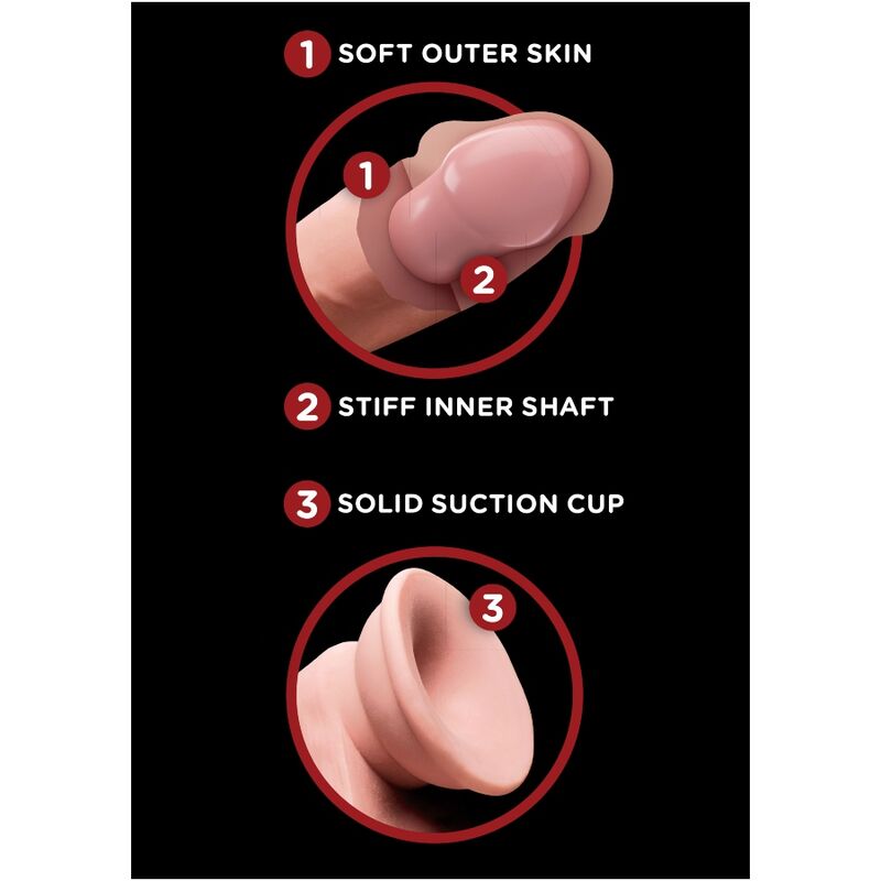 King Cock-Plus 3D Dildo cu Testicule Oscilante 15.2 cm Ten 2 img 116527 c5e09472a1f6341d0f549172627cf092 1
