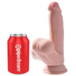 King Cock-Plus 3D Dildo cu Testicule Oscilante 15.2 cm Ten — PIPEDREAMS · Dildo & Stimulatoare (imaginea 5)