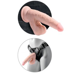 King Cock-Plus 3D Dildo cu Testicule Oscilante 15.2 cm Ten 10 King Cock-Plus 3D Dildo cu Testicule Oscilante 15.2 cm Ten - imagine 3