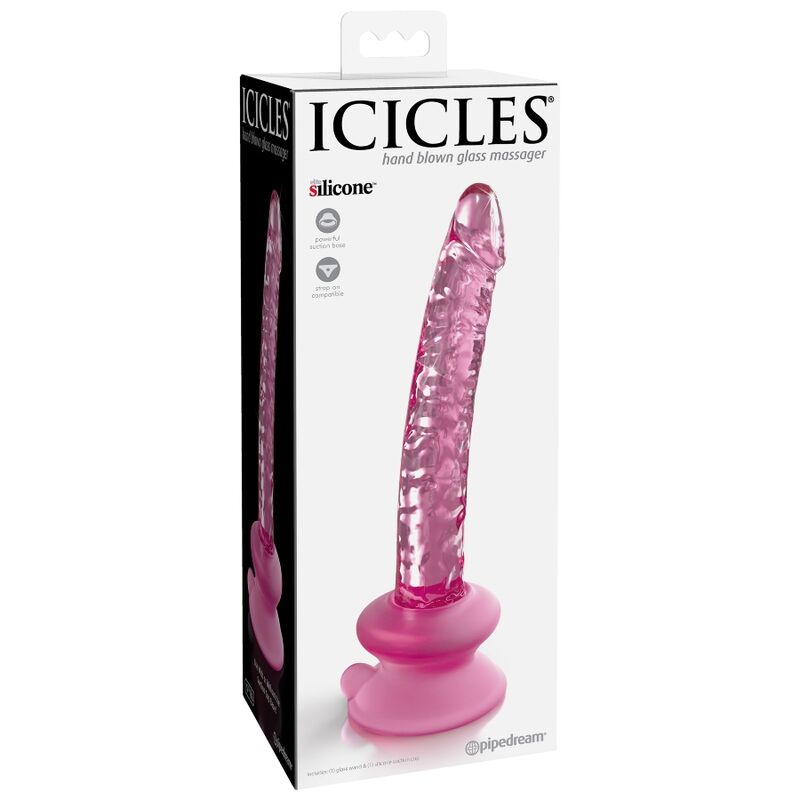 Icicles-N. 86 Dildo din Sticlă cu Ventuză Detașabilă-Ventuza 2 img 116588 a9543998fcd5f201e8937c2f42077bbb 1