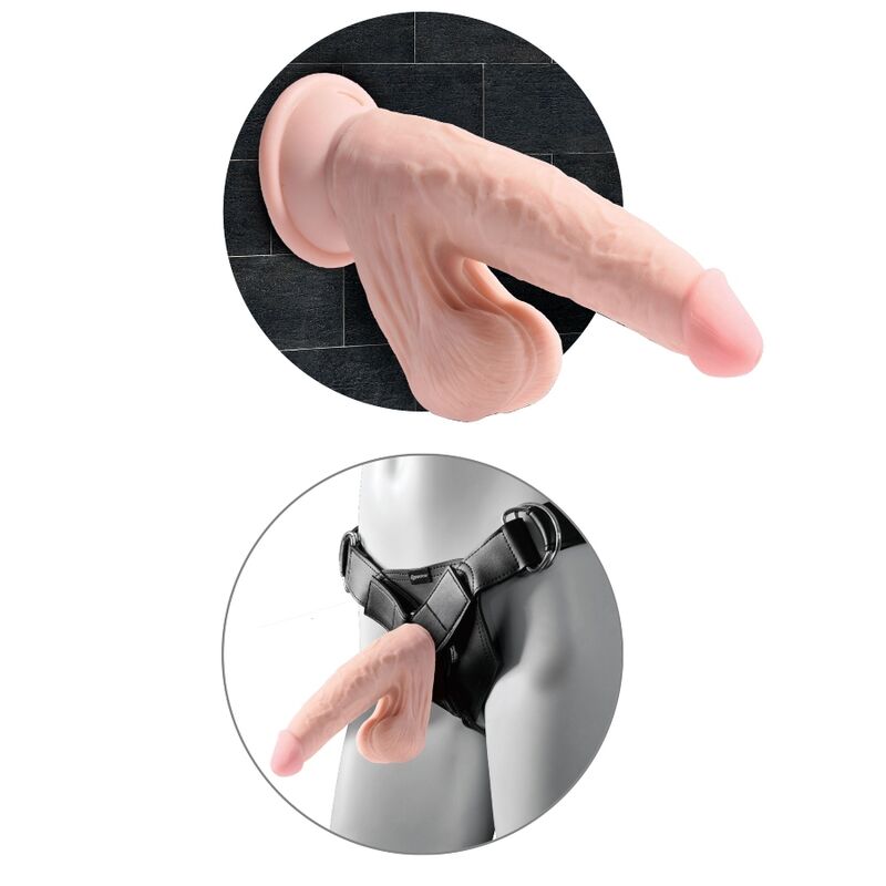 King Cock-Plus 3D Dildo Swinging Balls 20.3 cm-TPE, Thrusting 5 img 116629 d721f17d06cbd6051d1c8513c8d77107 1