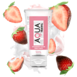 Aqua Travel-Lubrifiant pe Bază de Apă Aromă Strawberry Cream · Lubrifiant