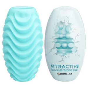 Bodies & Masturbators-Ou Masturbator Dublu Turcoaz-Waterproof — PRETTY LOVE · Masturbatoare