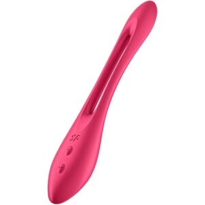 Satisfyer Vibrator-Elastic Joy Multi Vibrator Red-Silicon - imagine 1