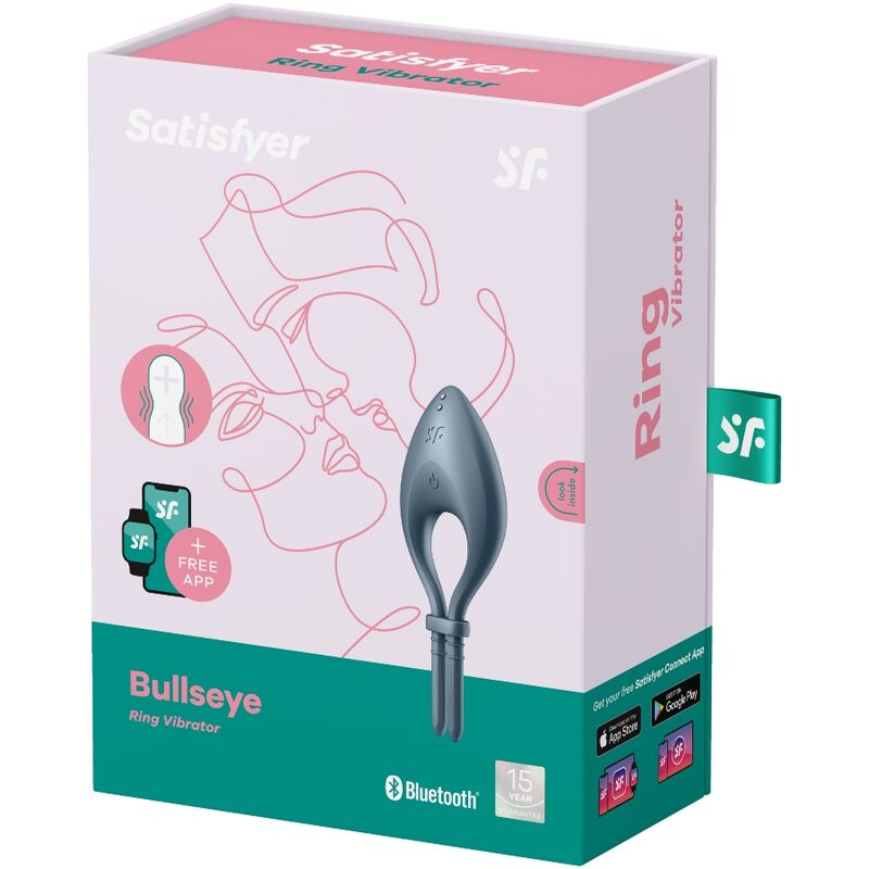 Satisfyer Ring-Bullseye Ring Vibrator App Grey-Silicon, 12 Trepte 3 img 119642 1d45ef994994bb617271e7a3e8748862 1