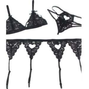 Subblime - Set 3 Piese Sutien + Jarretelă + Tanga /, S/M/L/XL - imagine 8