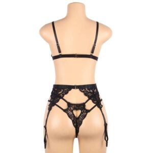 Subblime - Set 3 Piese Sutien + Jarretelă + Tanga /, S/M/L/XL - imagine 11
