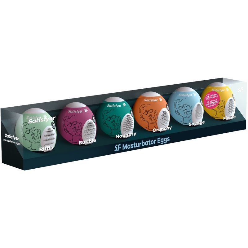 Satisfyer Eggs-Set 6 Ouă Masturbatoare Eggcited Hydro-active-TPE 2 Satisfyer Eggs-Set 6 Ouă Masturbatoare Eggcited Hydro-active-TPE · Kituri Jucarii (imaginea 2)