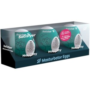 Satisfyer Eggs-3 Ouă Masturbatoare Naughty-TPE · Kituri Jucarii (imaginea 2)