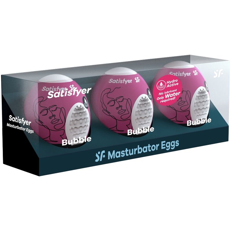 Satisfyer Eggs-3 Ouă Masturbatoare Bubble-TPE 2 Satisfyer Eggs-3 Ouă Masturbatoare Bubble-TPE · Kituri Jucarii (imaginea 2)