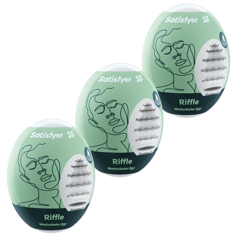 Satisfyer Eggs-3 Ouă Masturbatoare Riffle-TPE 1 Satisfyer Eggs-3 Ouă Masturbatoare Riffle-TPE · Kituri Jucarii