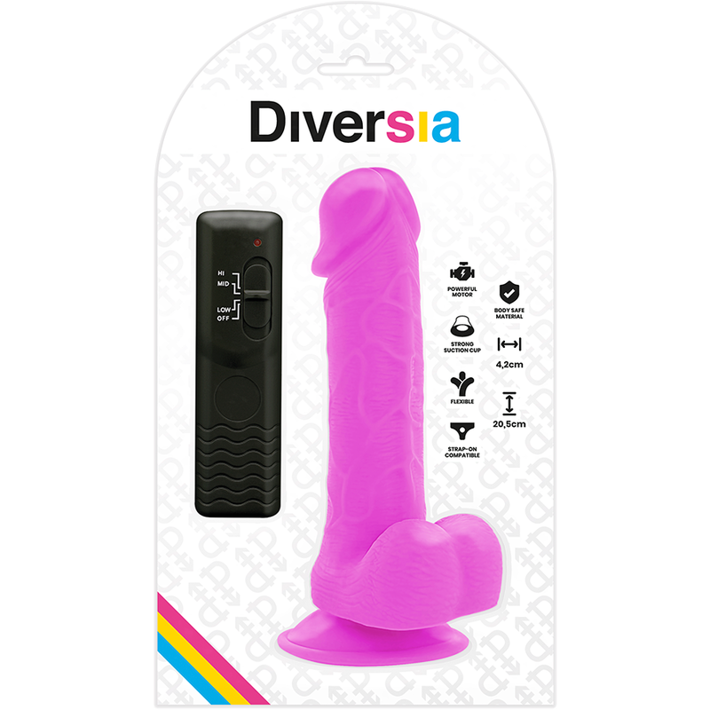 Diversia-Dildo Vibrator Flexibil Mov 20.5 cm -o- 4.2 cm-TPE 5 img 120170 0a01230215525e3ffa493aa71ccfd925 1