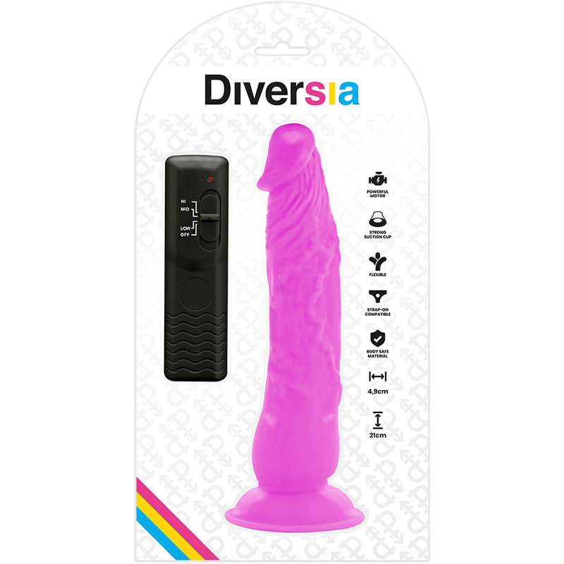 Diversia-Dildo Vibrator Flexibil Mov 21 cm -o- 4.9 cm-TPE 7 img 120182 57da53016aa633d538687a82e4da8e5e 1
