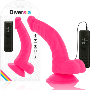 Diversia-Dildo Vibrant Flexibil Roz 21.5 cm - 4.5 cm-TPE 10 Diversia-Dildo Vibrant Flexibil Roz 21.5 cm - 4.5 cm-TPE - imagine 3