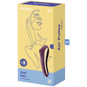 Satisfyer Air Pulse-Dual Kiss Air Pulse Vibrator Wine 6 Satisfyer Air Pulse-Dual Kiss Air Pulse Vibrator Wine - imagine 2