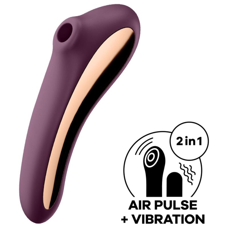 Satisfyer Air Pulse-Dual Kiss Air Pulse Vibrator Wine 4 img 120650 f7548980d667658748fdea2690834a36 1