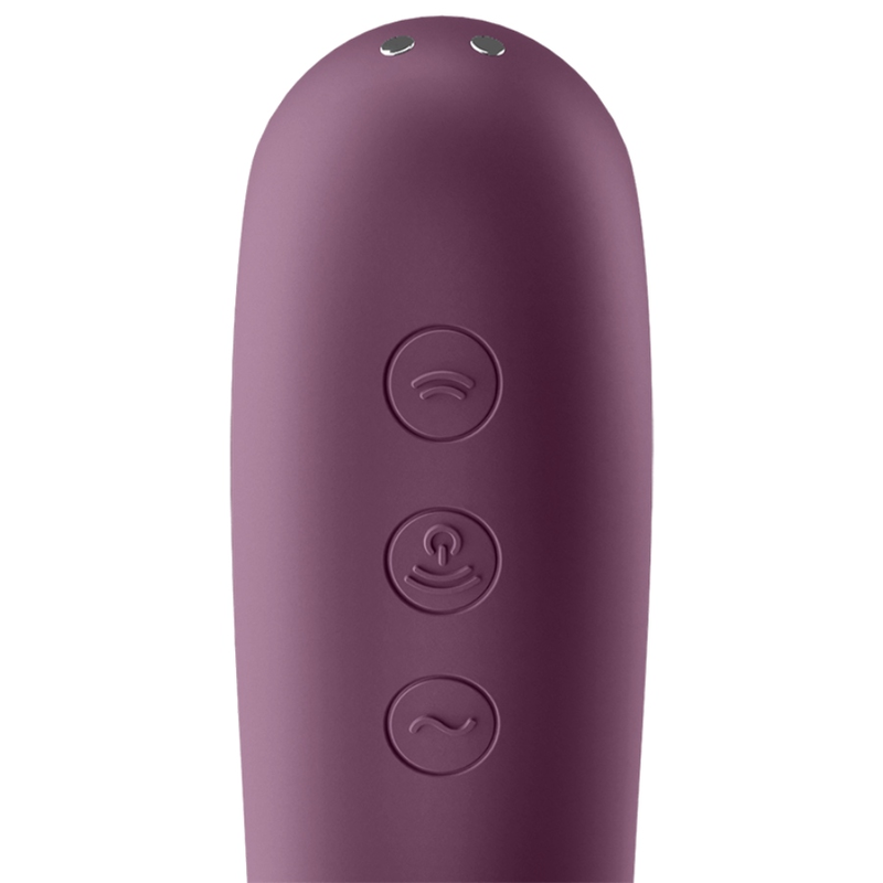 Satisfyer Air Pulse-Dual Kiss Air Pulse Vibrator Wine 3 img 120653 34f210ae77e78edd9c3a5b9030550463 1