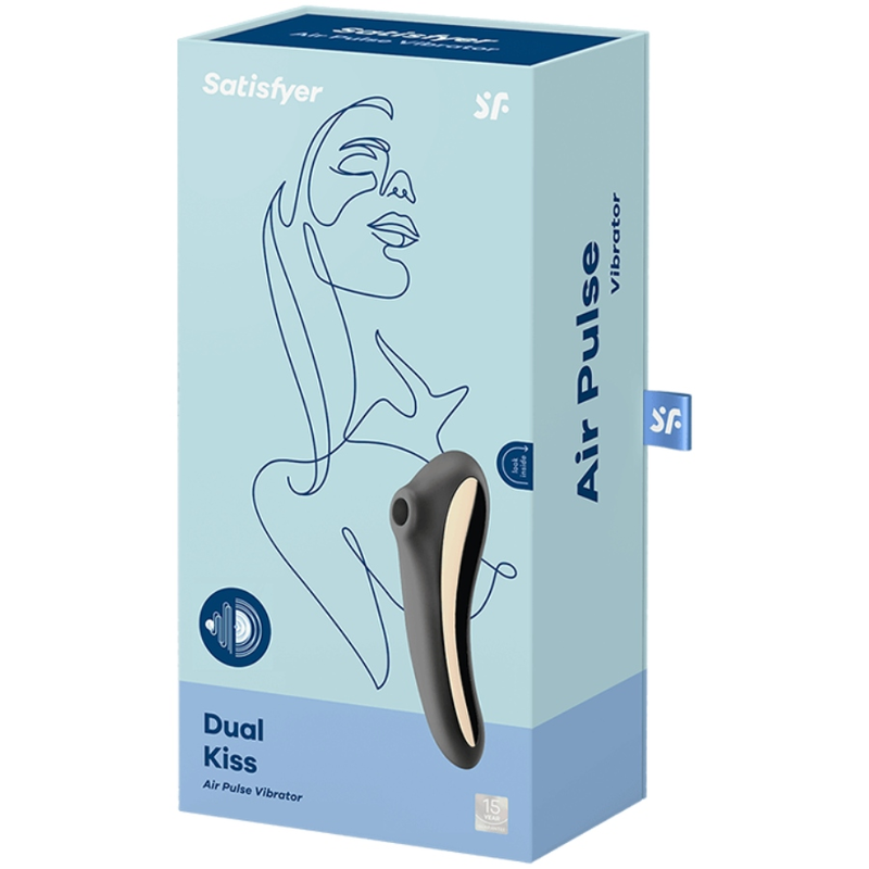 Satisfyer Air Pulse-Dual Kiss Air Pulse Vibrator Negru-Silicon 4 img 120731 67bd25c7c7731f9f35cbcd759a35fe39 1