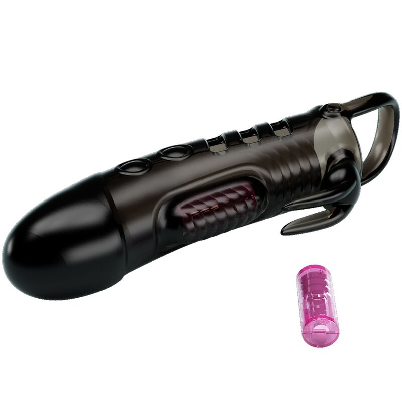 For Him-Sloane Rabbit Teacă pentru Penis Negru-TPR 3 img 121064 afb2f71416b3d9b016cb6f1321af1b81 1