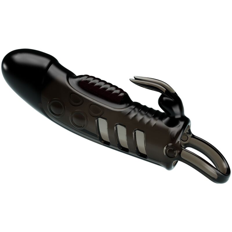 For Him-Sloane Rabbit Teacă pentru Penis Negru-TPR 1 img 121067 4712053a7ee7a5156d738363dc7a75d1 1