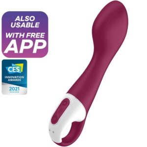 Satisfyer Vibrator-Hot Spot Vibrator G-spot cu Încălzire-Silicon 5 Satisfyer Vibrator-Hot Spot Vibrator G-spot cu Încălzire-Silicon - imagine 1