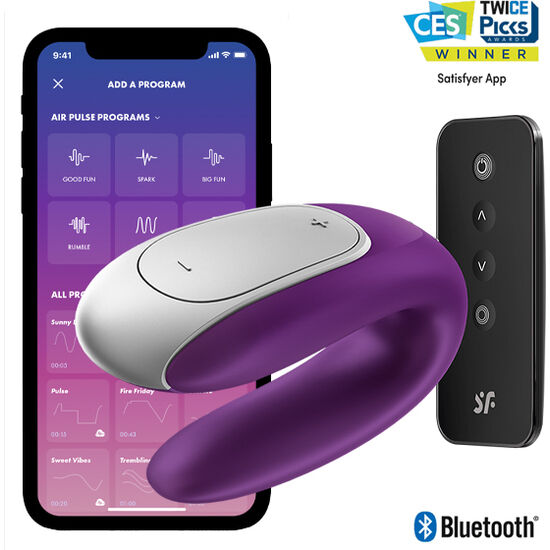 Satisfyer Connect-Double Fun Vibrator pentru Cuplu Mov-10 Trepte 1 img 122143 6b09d08621ea7ddf01bf0ad0f1ce6609 1