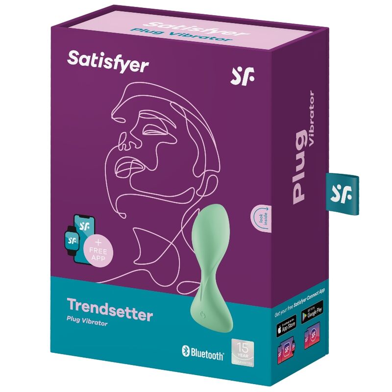 SATISFYER - Trendsetter Dop Anal Vibrator Controlat prin Aplicație, Negru/Verde 1 img 122300 5fe9fdcddcb81cf1fe42cbc6722d901d 1