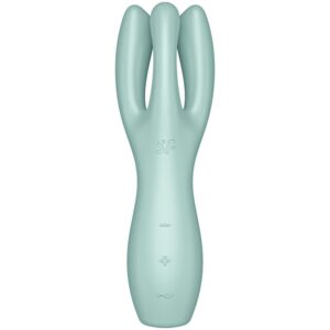 Satisfyer-Threesome 3 Vibrator - Mint, Roz/Verde-Silicon, 12 - imagine 3