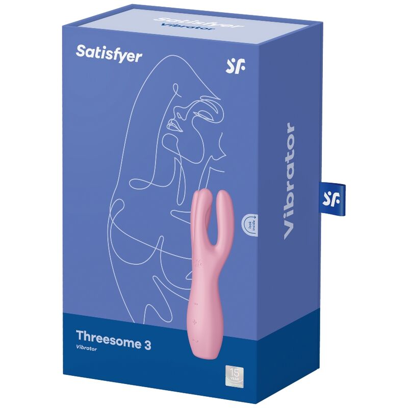 Satisfyer-Threesome 3 Vibrator cu Trei Brațe Silicon 4 Satisfyer-Threesome 3 Vibrator - Mint, Roz/Verde-Silicon, 12 · Vibratoare (imaginea 4)