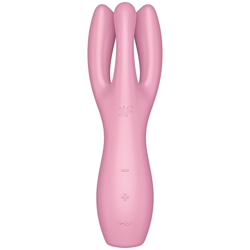 Satisfyer-Threesome 3 Vibrator cu Trei Brațe Silicon 3 Satisfyer-Threesome 3 Vibrator - Mint, Roz/Verde-Silicon, 12 · Vibratoare (imaginea 3)