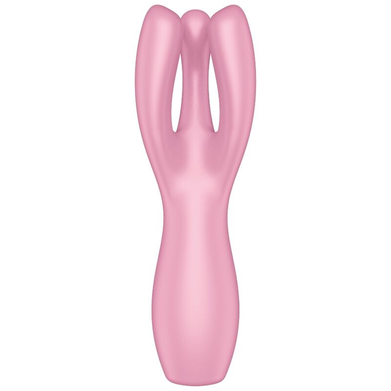 Satisfyer-Threesome 3 Vibrator cu Trei Brațe Silicon 1 Satisfyer-Threesome 3 Vibrator - Mint, Roz/Verde-Silicon, 12 · Vibratoare