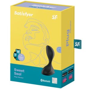 Satisfyer Connect-Sweet Seal Plug Vibrant App Negru-Silicon 8 Satisfyer Connect-Sweet Seal Plug Vibrant App Negru-Silicon - imagine 4