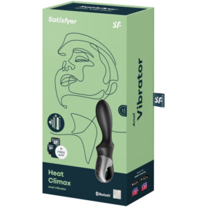Satisfyer Connect-Heat Climax Vibrator Anal App Black-Silicon - imagine 3