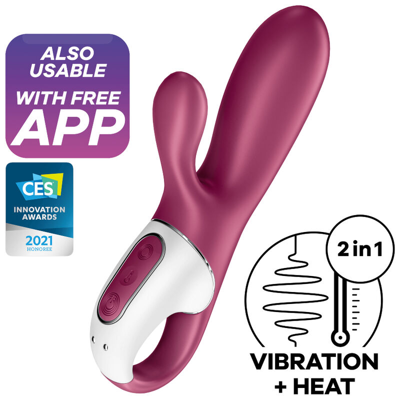 Satisfyer Connect-Hot Bunny Vibrator pentru Punctul G-Silicon 1 img 122537 fb6892e3d8a196edf0e6a35959b7425a 1