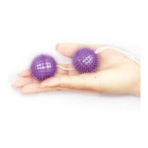 Baile Stimulating-Bile Texturate Violet 3.60 cm pentru Plăcere - imagine 3